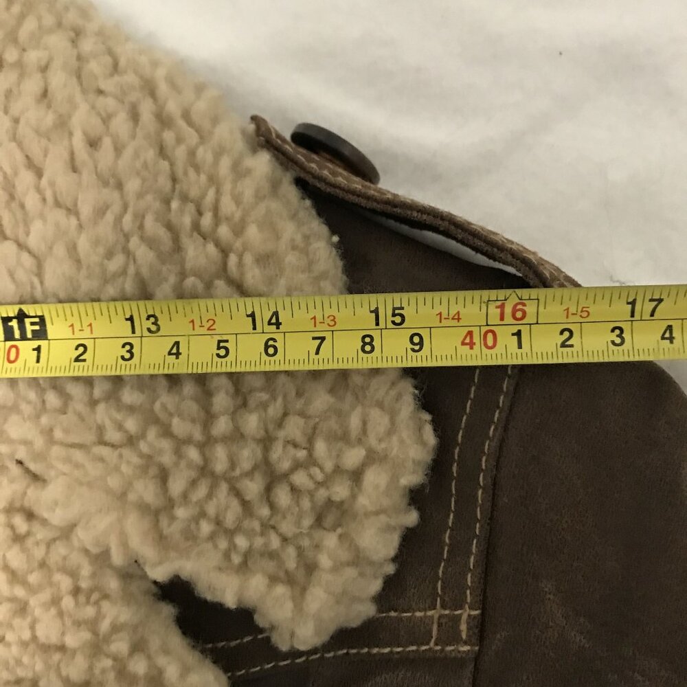 Womens Pennylane Coat Size 2 Long Brown Leather Mid Length - Picture 12 of 14